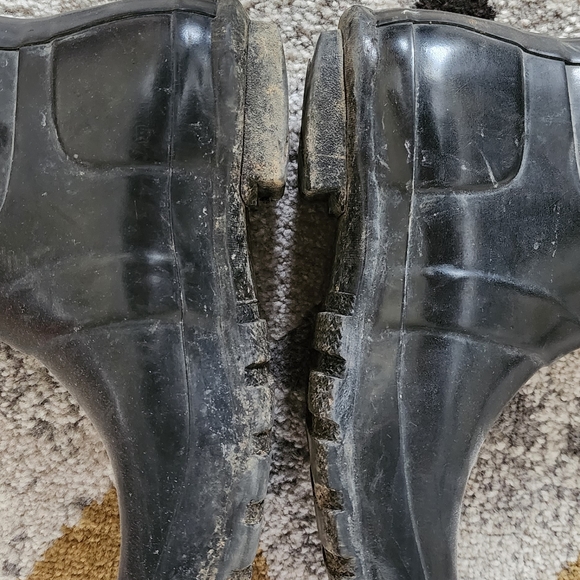 Hunter Original Tall Glossy black rain boots size 7 - Picture 4 of 5
